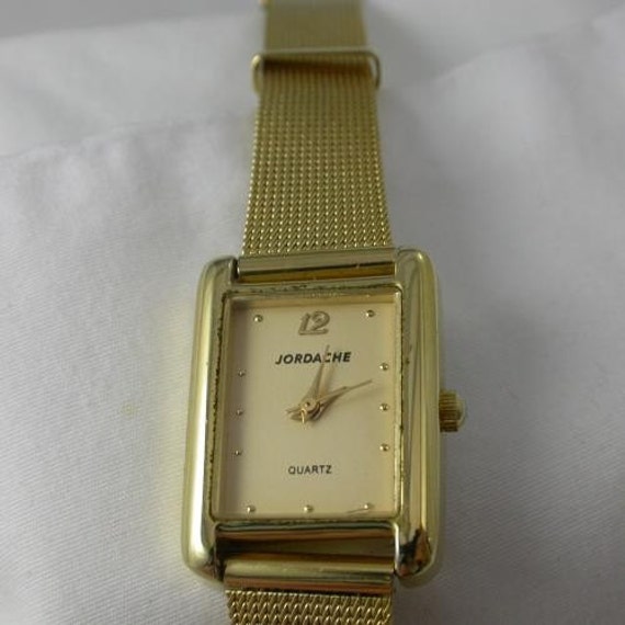 Items similar to Jordache Ladies Gold Tone Wrist Watch As New Vintage ...