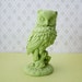 Upcycled green owl
