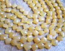 faceted cut diamond yellow 12mm chalcedony butterscotch beads sku popular items amond di