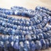 Kyanite Faceted Rondells Beautiful Deep Blue Color