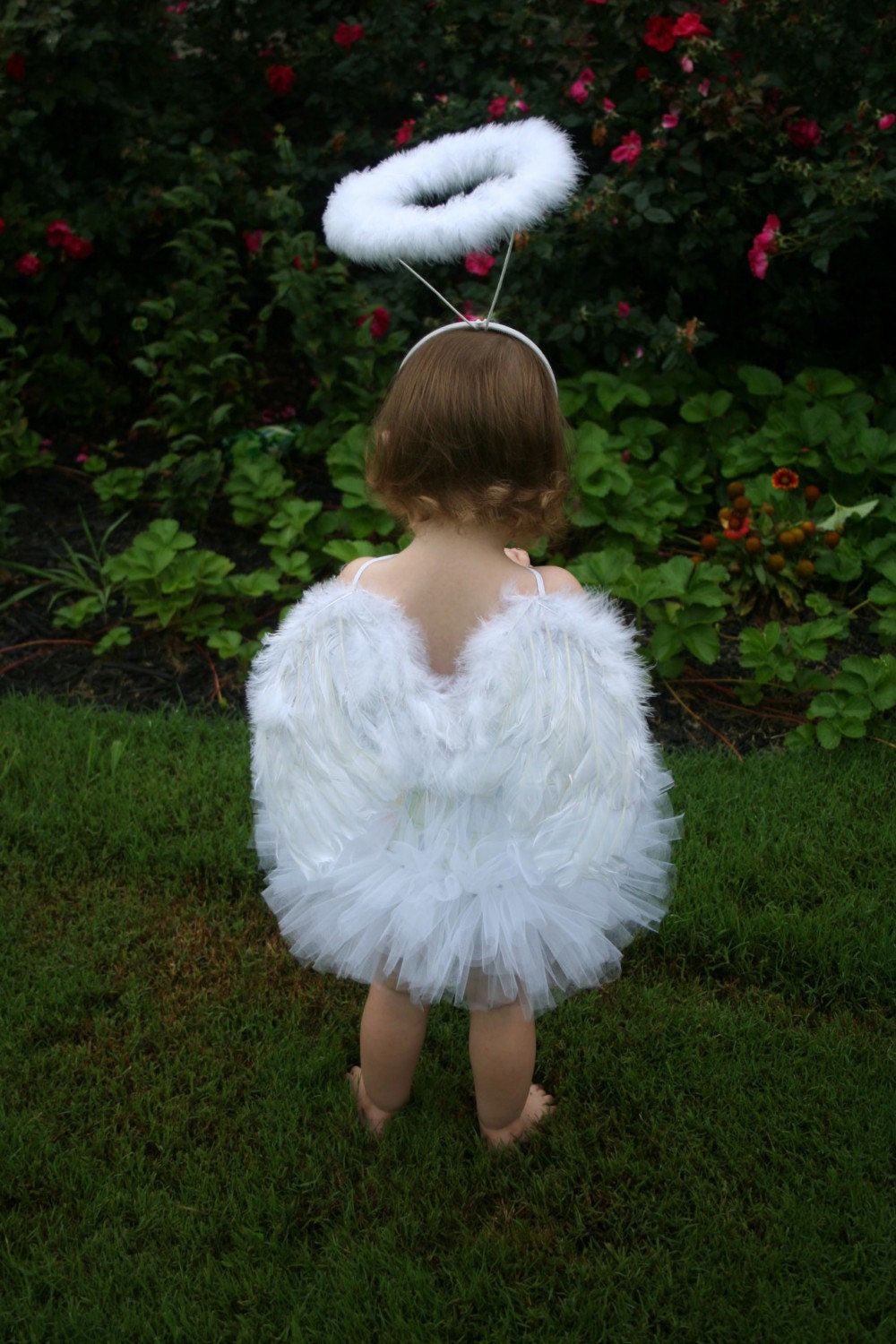 Heaven Sent Angel Tutu wing and halo costume ... intruducing