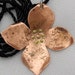 Copper Dogwood Pendant - Copper Flower Pendant - Mother Gift. ONSALE.