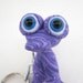 ON HOLD with Priority Shipping, Magenta, Adopt an Alien Pip Squeek Keychain, OOAK Creature Toy with Birth Certificate