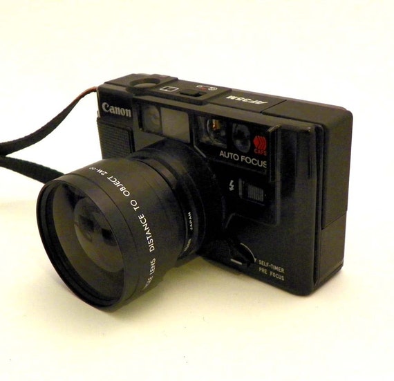 Canon AF35M 35mm Auto Focus Film Camera With Lenses