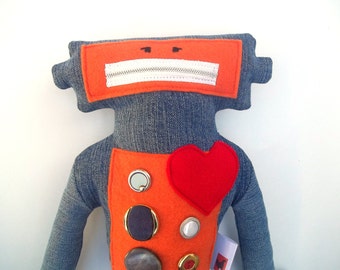 Robot plush | Etsy