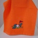 SALE ... ORANGE Golf - Sports Rally Towel with Embroidered GOLF design and grommet.