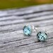 Interlude. Petite Photo post earrings. Sterling Silver.