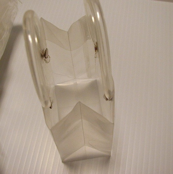 75 Small Clear Vinyl Gift Bags with Handles