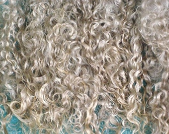 Combed Angora Mohair / No Dye / Blond Doll Hair / Blythe / mane and tail / NO fragrance / Reborn / Reroot / Wig / BJD