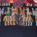 Vintage Guatemalan Nebaj Hand Loomed Hand Embroidered Huipil Colorful Birds and Mules on Black Cotton