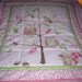 Handmade Baby Owls, Squirrel, Acorns Cotton Baby/Toddler Quilt - Newly Made2012