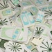 Retro Mosaic tiles cut from Vintage Pattern plates