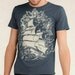 CLEARANCE SALE Pirate Ship T-shirt, Tall Ship, Sailing Ship Men's T-shirt Indigo Blue XL
