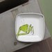 Green praying mantis tray, small ceramic spring insect tray / plate for her