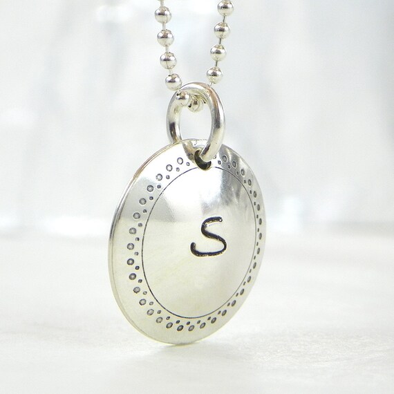 Personalized Locket My Secret Message hand stamped and