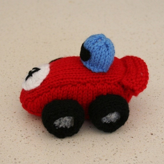 Race Car - INSTANT DOWNLOAD PDF Knitting Pattern from ...