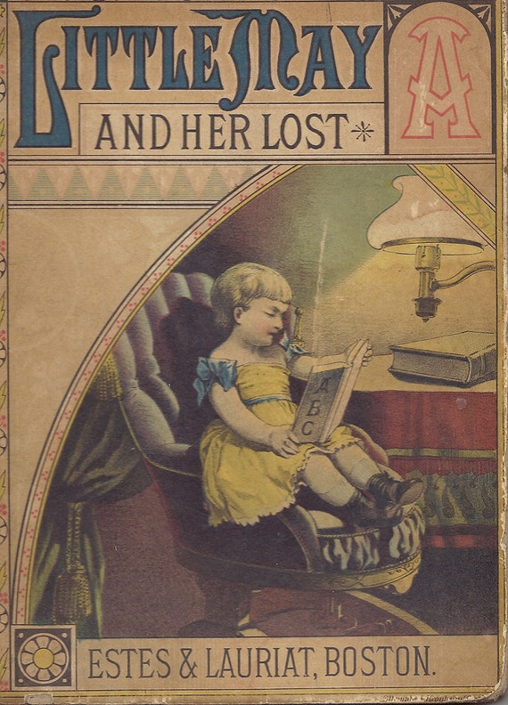 Items similar to Antique vintage late 1800s childs book Little May on Etsy