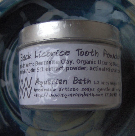Black Licorice Tooth Powder