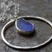 Genuine Sea Glass Necklace- Cobalt