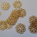 Filigree Components 15mm floral disc- pkg of 15
