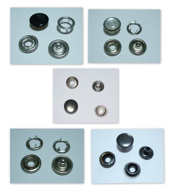 Items similar to 50 sets of Assorted Snaps 3 types of Prong Snaps and