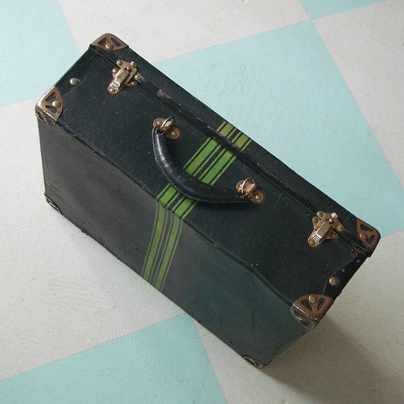 Vintage Traveling Salesman&#39;s Paperboard Suitcase for Zanol
