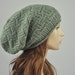 Hand knit hat - Sage Green Chunky Hat, slouchy hat