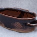 Oval Ceramic Casserole Dish in Brown and Black Serving Entertaining Wheel Thrown Stoneware Ceramics Pottery