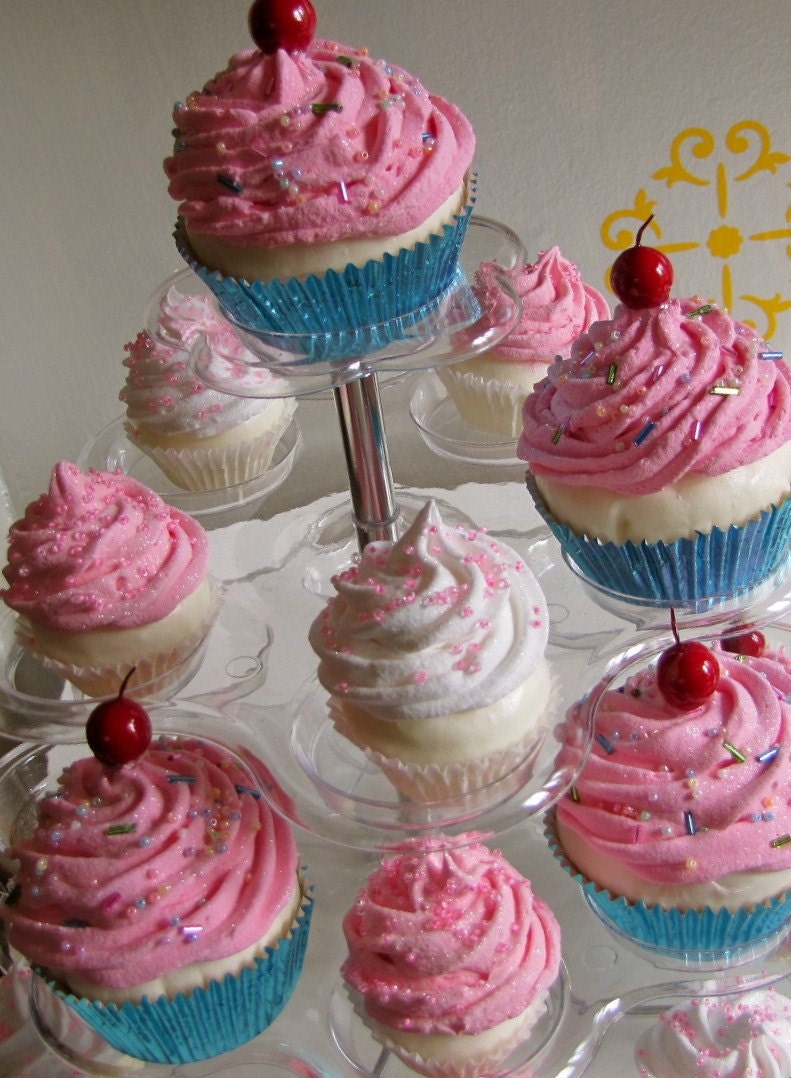 Katy Perry Inspired TWO 2 Fake Cupcakes Standard Cupcake Can