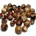 33 Handmade Polymer Clay Beads Sawtooth Canework Tribal Primitive Round Neutral Colors Beading Supplies Destash