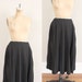 Vintage Black Skirt // Mid Century Accordion Schoolgirl Pleated Skirt