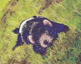Tasmanian Devil Fabric panel