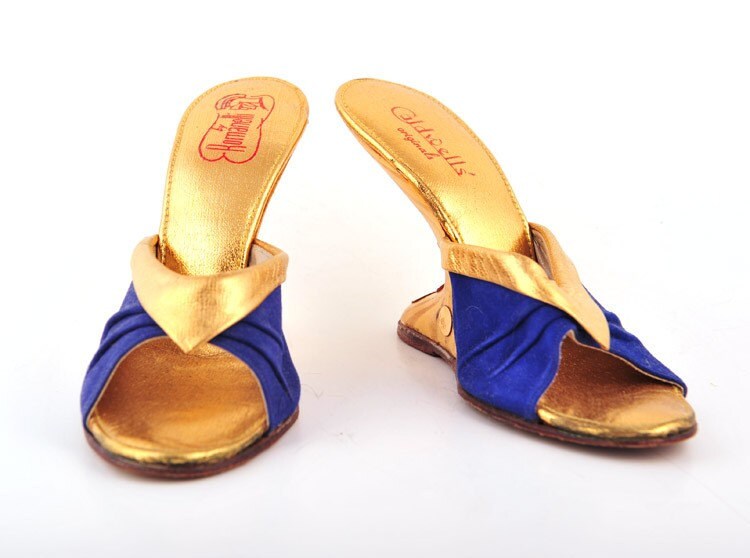 Vintage Shoes 60s Cantilever Heel Mules Shoes sz. 5