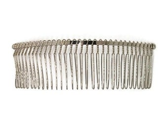 12 Metal Hair Combs 32 Teeth - 5 inch (130mm)