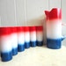 Red White and Blue Fourth of July Pitcher and Tumbler set