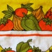 Vintage Terry Cloth Half Hostess Apron Yellow Fruit