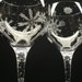 2 Snowflake Red Wine Glasses . Hand Engraved . 'Floating Flakes' . Holiday Stemware . Winter Wedding