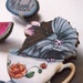 Guinea Pig in a Cup with Wheek Speech Bubble and Watermelon Slice Laser Cut Wood Brooch - 3 Parts