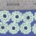 Hand tatted daisy flowers.10 (U)
