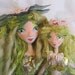 MERFAERIES, Mother and Child, soft rag dolls, ooak, Art dolls