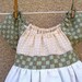 Dress with Vintage Pillowcase Apron with Crocheted Edge - Size 4