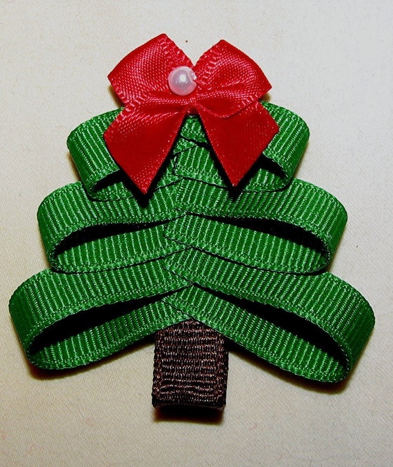 christmas tree infant toddler hair bow by zbowz on etsy christmas tree infant toddler hair bow by zbowz on etsy
