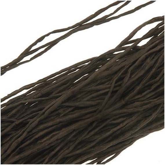 Items similar to Hand Dyed Silk Fabric String 2mm Espresso Brown 42