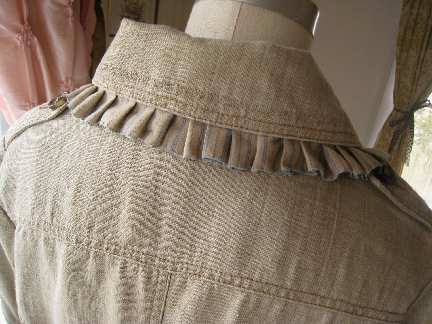 Altered Couture Ruffle Jacket 8 10 Womens