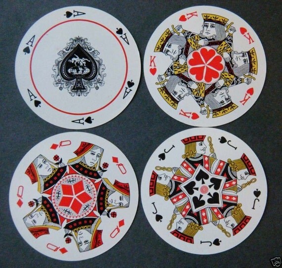 Vintage San Francisco ROUND Playing Cards in Case