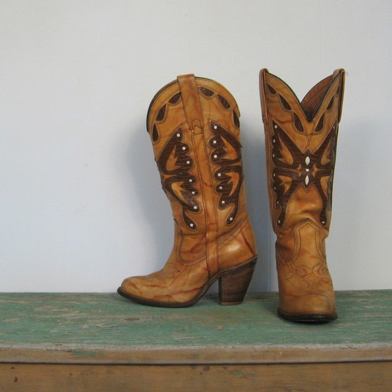 Vintage Cowboy Boots / 80s Miss Capezio / Cowgirl Boots / 5.5