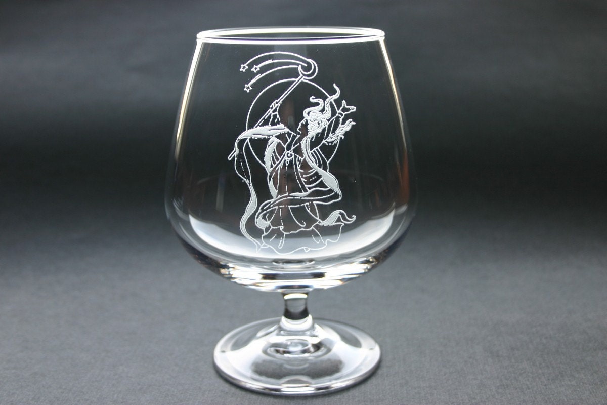 Personalized Brandy Glass Custom Etched Cognac Snifter