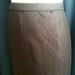 Vintage Brown Tweedy Wool Pencil Skirt size 10/12 Large