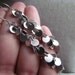 CONFETTI-Silver Circle Dangle Earrings
