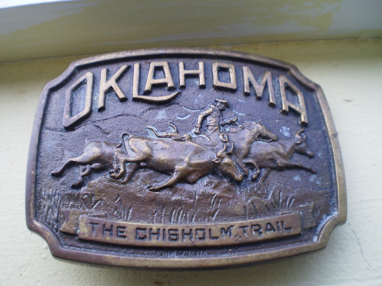 Vintage Oklahoma Belt Buckle